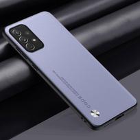 Prabangus PU odos dėklas Samsung Galaxy A32 A52 A52S A72 4G M52 5G galiniam dangteliui matinis silikoninis pilnas apsauginis telefono dėklas Coque For Samsung A32 4G šviesiai violetinė spalva