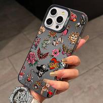 O-Old traditional Phone Case For iPhone 17,16,15,14,13,12,11 Plus,Pro Max,XS,Colorful Silver Black Cover iPhone17