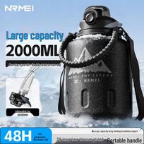 nRMEi Titanium Lined Dual-Drink Insulated Sports Water Bottle