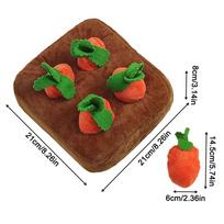 Snuffle Mat for Dogs Puppy Carrot Sniffing Toy Puppy Foraging Mat for Pet Parents Animal Lovers Busy Professionals Trainers geltona