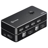 BIAZE 2-Port DisplayPort 4K KVM Switch