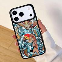 Koi carp fish japanese skull tattoo Mobile Phone Case for IPhone 17 AIR 16pro Max 15 14 13 12 11 Bumper Cover iPhone 12 mini
