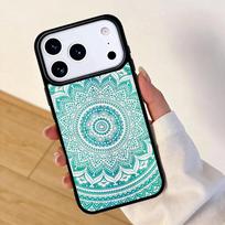 Vintage Indian Floral Henna Mandala Phone Case For Apple iPhone 17 air 16 Pro Max 15 Pro Max 14 13 12 11 Mini Back Cover iPhone 12 mini