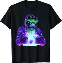 Gorilla VR Gamer Playing Tag Boys Funny Adult Gorilla VR T-Shirt Mens Womens Tees Top unisex T-Shirt Mens Womens Tees Top XL