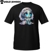 Sad Zombie Bride Shirt – Cute Undead Wedding Girl T-Shirt Mens Womens Tees Top for Halloween XL