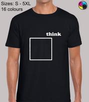 Think Outside The Box Cool Funny Joke Novelty Regular Fit T-Shirt Mens Womens Tees Top for Men L
