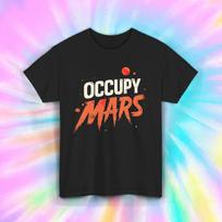 Occupy Mars Shirt Space Planet Sci Fi Astronaut Galaxy Mission Tee S-5XL XL