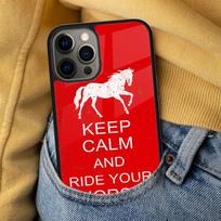 Keep Calm and Ride On Love Horse Soft Phone Case for iPhone 17 Air 16e Pro max 15 Pro 13 14 Plus 11 12 MagSafe Magnetic Coque iPhone 11pro