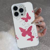 Butterfly Phone Case for iPhone 17 16 15 14 ProMax 13 11 Pro Max air Plus Matte IMD Laser Cover iPhone17pro