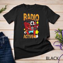 Funny Radio Jogging Fitness Lover Radio Active Retro Boombox Unisex T-Shirt Mens Womens Tees Top L