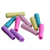 10PCS Silicone Dead Skin Scissors Cover Spiral Tube Cover Protector Nipper Protective Cap Dead Skin Scissors Sleeve Beauty Salon šviesiai pilka spalva