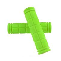 1Pair Bicycle Handlebar Grips Anti-skid Bike Handle Bar Grips Rubber Covers Fixed Gear BMX MTB Mountain Bike Bicycle Accessories žalia