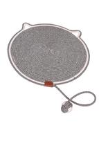Woven cotton rope cat paw pad self feeding ball integrated sleeping pad washable and grindable scratch tool cat scratch pad (as the picture,42CM)