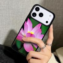 Capa Case for iPhone 17 Air 16 Pro Max 15 Plus 11 13 Mini 14 12 Back Phone Cover Lotus Flower iPhone 16 Plus