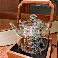 1500ML Starry Sky Lid Glass Teapot With  Wooden Beam Steaming and Cookig Tea Pot With Infsuer Kungfu Tea Set Teaware gryna
