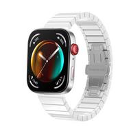 Ceramic Strap For Huawei Watch Fit 4/3/4 Pro Metal Butterfly Buckle Bracelet Wristband For Huawei Watch Fit 4 Pro Ceramic Correa Huawei Watch Fit 3