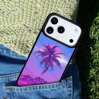 80s Retrowave Neon Palms Tree soft Phone Case Cover for IPhone 11 12 13 14 15 16e 17 Pro Max Coque for IPhone 17 Air iPhone 16e
