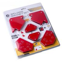 ABBY-Right Angle Bevel Magnetic Welding Locator Set 6PCS Multi-Angle Magnet Holder Auxiliary Tool Accessories raudona