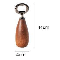 ABBY-Bottle Opener Black Walnut Corkscrew Easy To Carry Launcher Kitchen Gadget Tools medžio rudos spalvos