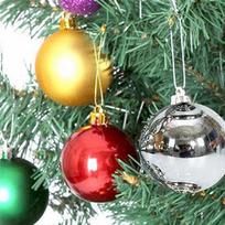ABBY-8Cm 6Pcs Light Christmas Ball Christmas Tree Decorative Pendant Window Roof Shopping Pendant Pendant įvairiaspalvis