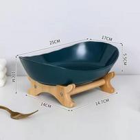 with Bamboo Stand Fruit Basket 1/2/3 Tier Tiered Serving Tray Fruit Bowl Stand  Home&Party Use Green-1 Tier