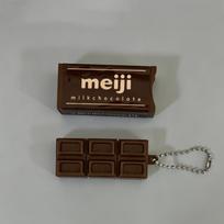 Simulated Meiji Chocolate Fidget Toy Bendable Stress Relief Toy Kawaii Food-Shaped Jp Style Keychain Pendant Decor Gift Toys