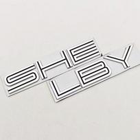 3D Metalo Juoda Sidabrinė Raudona Automobilio Lipdukas Raidės SHELBY Logotipas Emblema Galinės Bagažinės Ženklelis Ford Mustang SHELBY GT Automobilių Aksesuarai