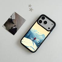 Skiing Snow Snowboard Ski Phone Case For IPhone 17 Air 16 15 14 Plus 13 12 11 Pro Max Dual Tone Hard PC Fashion Protective Cove iPhone 14 Plus