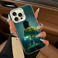 10-N- Neymar Football Phone Case For iPhone 11 12 13 14 15 16Pro Max Plus white Sliver  Phone Cover iPhone15pro
