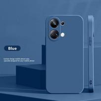 Foe Poco M6 Pro Cover Case For Xiaomi Poco M6 Pro Fundas Coque Soft TPU Original Liquid Silicone Luxury Back Case Poco M6 Pro 4G Poco M6 Pro 4G mėlyna