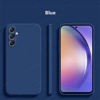For Samsung Galaxy S23 FE Case Cover Samsung Galaxy S24 S23 FE S22 Funda Coque Soft TPU Liquid Silicone Phone Case Samsung S24 For Samgung S23 FE mėlyna