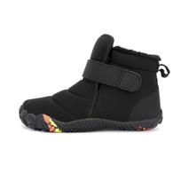 Winter Velcro velvet children's snow boots Korean version of casual cotton shoes with soft soles to keep warm boys and girls cotton boots versatile 25 juoda