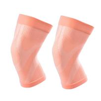1 Pair Breathable Knee Braces Elbow Support Cycling Knee Support Joint Cover Sport Knee Pads  Gym L rožinė