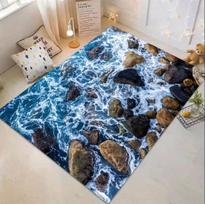 Floor Mat Carpet Pebble Living Room Bedroom Front Door Bathroom Indoor Corridor Outdoor Balcony Courtyard Retro Home Decoration 40x60cm