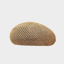 Women 2026 New Tencel Linen Hollow Woven Beret Large Head Friendly Face Slimming Straw Painter Hat 54cm-58cm