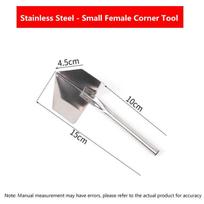 Stainless Steel Putty Knife Drywall Scrapers Hand Tool Inside Outside Corner Scraping Puller Construction Tools Silver