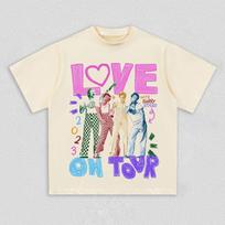 Harry Styles Love On Tour Graphic T-Shirt Men Women Pop Music Fan Casual Cotton Streetwear Tops S įvairiaspalvis