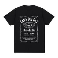 Singer Lana Del Rey T-shirt Men Women Fashion Hip Hop Short Sleeve T Shirts Summer 100% Cotton Casual Soft Tee Shirt Streetwear S įvairiaspalvis
