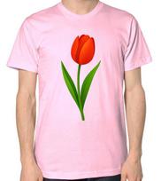 Tulip Flower Unisex T-Shirt S įvairiaspalvis