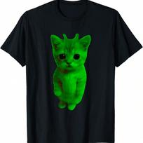 Gnarp Cat Silly Alien Cat Meme Brainrot Meme Funny Funny Cat T-Shirt(3) S įvairiaspalvis