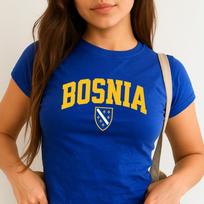 Bosnijos ir Hercegovinos futbolo marškinėliai 2026 m. vasaros vyriški moteriški madingi laisvalaikio medvilniniai didelio dydžio Y2K kvėpuojantys marškinėliai 4XL