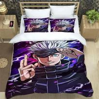 New Anime Jujutsu Kaisen Satoru Gojo Christmas Gift King Twin Double Child Bedding Set Microfiber or Polyester Duvet Cover Set 200x200cm