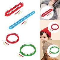 Knitting Loom Set, Weaving Loom, Durable, Reusable, Practical, Weaving Tool, Length 26cm