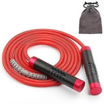 Hot Heavy Adjustable Weighted Skipping Jump Rope Ball-bearing Weavon Cable Foam Handle For Home Gym Crossfit Workouts