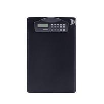 Multi-functional Calculator Writing Pad Folder juoda su spaustukais spalva