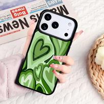 Sage Green Coffee Love Heart Latte Phone Case For IPhone 17 16e 15 14 13 12 11 Pro Max Air Mini Soft Protective Cover iPhone 15 Pro