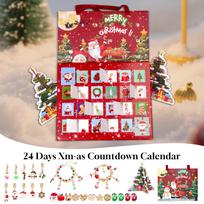 Christmas Jewelry Advent 2025 Kids Bracelets Countdown Calendar 24 Days Holiday Ornament Craft Supplies For Teens Family Xxl
