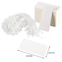 Jewelry Tags Prices 200X Blank Writable Cardstock Paper Marking Merchandise Strung Prices Labels String Jewelry Clothing Sale violetinė