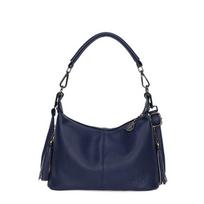 High Quality 100% Cow Leather Women Shoulder Crossbody Bags Luxury Tassal  Bags Casual Genuine Leather Handbag Female Tote Sac black
