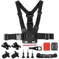 Gopro DJI Shadow Stone Insta sportinė kamera universalūs priedai slidinėjimo rinkinys krūtinės dirželio šalmo pagrindo ilgintuvas bedugnė